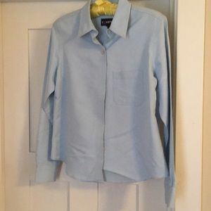 Light blue button down